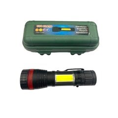 XPE+COB LED-taskulamp, ZOOM, USB hind ja info | Valgustid ja lambid | kaup24.ee