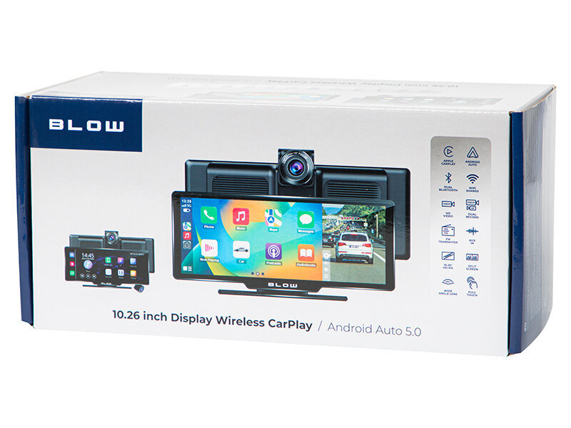 Multimeediajaam Wireless CarPlay5.0 videosalvesti ja tagurduskaameraga Blow 78-426 hind ja info | Autoraadiod, multimeedia | kaup24.ee