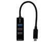 Tracer H21 45692 4 portiga USB jagaja, Must цена и информация | USB jagajad, adapterid | kaup24.ee