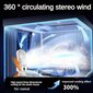 Kodu väike ventilaator, reguleeritav, USB laadimine, suur aku, kaasaskantav kahe mootoriga. цена и информация | Ventilaatorid | kaup24.ee