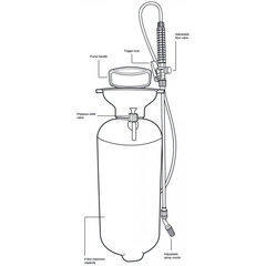 Напорный садовый опрыскиватель 8 л цена и информация | Оборудование для полива | kaup24.ee