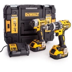 Akulööktrelli ja kruvikeeraja komplekt Dewalt DCK266P2T 18V hind ja info | Akutrellid ja akukruvikeerajad | kaup24.ee