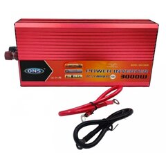 Võimas pingemuundur - inverter 12V-220V, 3000W hind ja info | Muundurid, inverterid | kaup24.ee