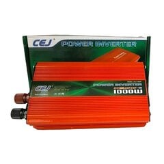 Võimas pingemuundur - inverter 12V-220V, 1000W hind ja info | Muundurid, inverterid | kaup24.ee