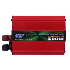 Võimas pingemuundur - inverter 12V-220V, 500W hind ja info | Muundurid, inverterid | kaup24.ee