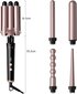 Curling Iron Wand 5 in 1 Curling Wand komplekt koos 5 vahetatava keraamilise lokitangiga, kiiresti soojenev lokirull kõikidele juuksetüüpidele цена и информация | Juuksesirgendajad ja koolutajad | kaup24.ee