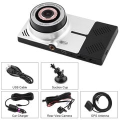 5-tolline Full HD auto-DVR-kaamera videosalvesti 8 GB 4-tuumaline WiFi GPS-navigatsioon Android-süsteemi jaoks hind ja info | Parkimisabi süsteemid | kaup24.ee