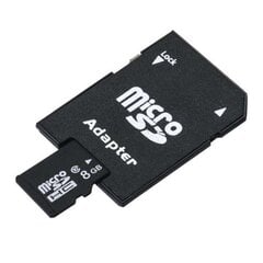 Micro SD 8GB kaart SD adapteriga hind ja info | Mobiiltelefonide mälukaardid | kaup24.ee