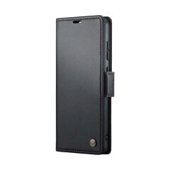 Кожиный чехол-книжка "CaseMe" Leather - чёрный (Xiaomi Poco X6 Pro 5G / Redmi K70E) цена и информация | Чехлы для телефонов | kaup24.ee