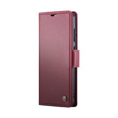 Кожиный чехол-книжка "CaseMe" Leather - бордовый (Poco X6 Pro 5G / Redmi K70E) цена и информация | Чехлы для телефонов | kaup24.ee