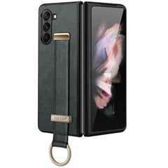 Кожаный чехол „Sulada“ Leather Kickstand - зелёный (Galaxy Fold6) цена и информация | Чехлы для телефонов | kaup24.ee