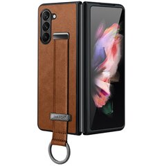 „Sulada“ Leather Kickstand korpus - pruun (Galaxy Fold6) hind ja info | Telefoni kaaned, ümbrised | kaup24.ee