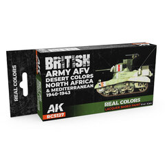 AK-Interactive - RCS127 - British Army AFV Desert Colors Set - North Africa and Mediterranean (1940-1943), набор цена и информация | Принадлежности для рисования, лепки | kaup24.ee