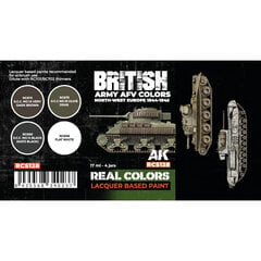 AK-Interactive - RCS128 - British Army AFV Colors Set, Набор цена и информация | Принадлежности для рисования, лепки | kaup24.ee