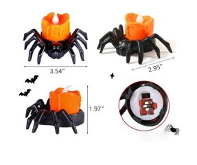 Halloweeni ämblikvalgustid 12tk, 9*7,5*5cm цена и информация | Праздничные декорации | kaup24.ee