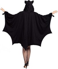 Halloweeni nahkhiire seelik, must, XL hind ja info | Peokaunistused | kaup24.ee