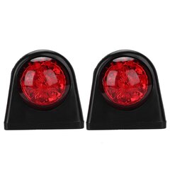 2 tk külgmarkeri kontuuriga topelt LED-lamp 12V või 24V haagise veoauto jaoks hind ja info | Autotuled | kaup24.ee