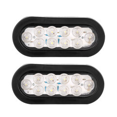 1 paar 12V 10LED küljetulede tagatule lamp haagise haagissuvila jaoks valge hind ja info | Autotuled | kaup24.ee