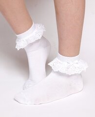 Детские носки белого цвета LUISA цена и информация | Носки, колготки для девочек | kaup24.ee