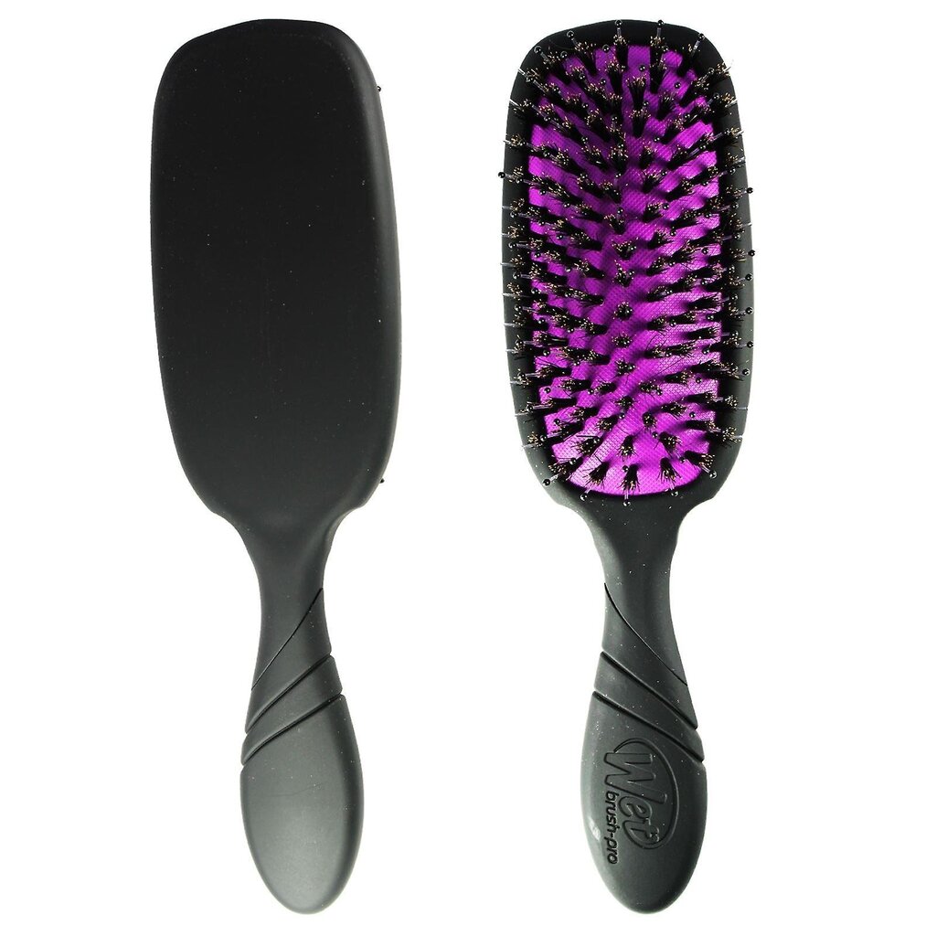 Juuksehari metsseaharjastega WETBRUSH PRO SHINE ENHANCER, must hind ja info | Juukseharjad, kammid, juuksuri käärid | kaup24.ee