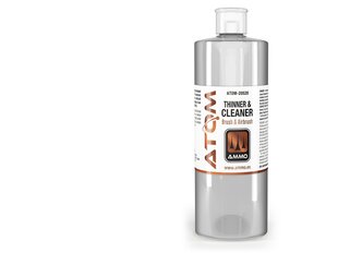 AMMO MIG - ATOM Thinner and Cleaner (растворитель и oчиститель для акриловой краски), 400 ml, 20520 цена и информация | Принадлежности для рисования, лепки | kaup24.ee