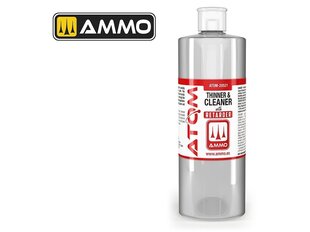 AMMO MIG - ATOM Thinner and Cleaner with Retarder (растворитель с земедлителем и oчиститель для акриловой краски), 400 ml, 20521 цена и информация | Принадлежности для рисования, лепки | kaup24.ee