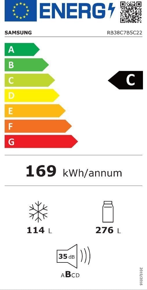 Samsung BeSpoke RB38C7B5C22 цена и информация | Külmkapid | kaup24.ee