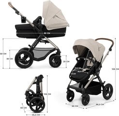 Спортивная коляска Kinderkraft Moov 2 Air 3in1, Light Grey цена и информация | Коляски | kaup24.ee