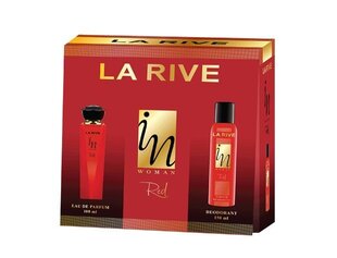 Komplekt La Rive In Woman Red: EDP naistele 100 ml + deodorant 150 ml hind ja info | La Rive Kosmeetika, parfüümid | kaup24.ee