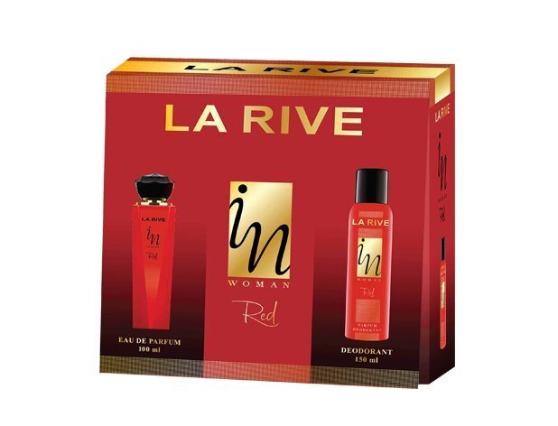 Komplekt La Rive In Woman Red: EDP naistele 100 ml + deodorant 150 ml hind ja info | Naiste parfüümid | kaup24.ee