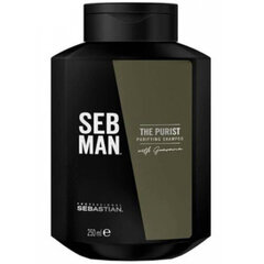 Kõõmavastane šampoon meestele Sebastian Professional SEB MAN The Purist 250 ml цена и информация | Шампуни | kaup24.ee