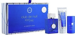 Komplekt Armaf Club De Nuit Blue Iconic naistele: Lõhnavesi EDP, 105 ml + dušigeel, 100 ml + pulkdeodorant, 75 g hind ja info | Meeste parfüümid | kaup24.ee