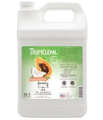 Šampoon ja palsam Tripiclean Papaya Coconut, 3.8L hind ja info | Karvahooldustooted loomadele | kaup24.ee