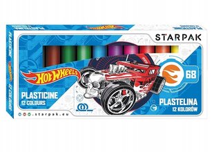 Hot wheels kooli plastiliin 12 värvi hind ja info | Kunstitarbed, voolimise tarvikud | kaup24.ee