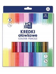 Olo kolmnurksed pliiatsid 12 värvi цена и информация | Принадлежности для рисования, лепки | kaup24.ee