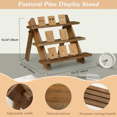 Деревянная подставка для украшений, 3 яруса. цена и информация | Детали интерьера | kaup24.ee