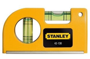 Stanley 042130 Карманный горизонтальный / вертикальный магнитный уровень цена и информация | Механические инструменты | kaup24.ee