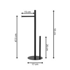 Tualettpaberi hoidja Springos TS0013 55cm hind ja info | Vannitoa sisustuselemendid ja aksessuaarid | kaup24.ee