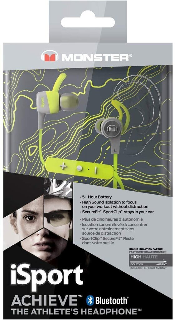 Monster iSport Achieve Green hind ja info | Kõrvaklapid | kaup24.ee