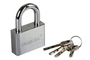 Padlock Proline 60mm 4 võtit hind ja info | Ukselingid | kaup24.ee