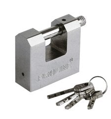 Padlock Proline baar 60mm 4 võtit hind ja info | Ukselingid | kaup24.ee