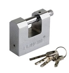 Padlock Proline baar 80mm 4 võtit hind ja info | Ukselingid | kaup24.ee