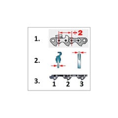 Цепь для пилы 16 40см 325 66 1,5мм цена и информация | Запчасти для садовой техники | kaup24.ee