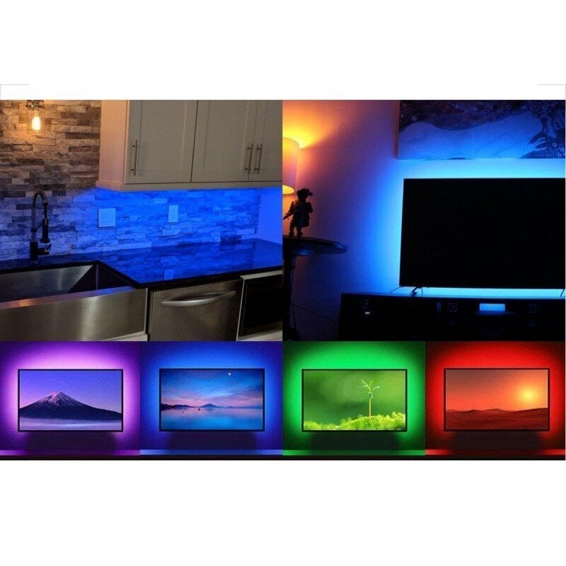 RGB LED riba konsooliga 3m USB ühendus цена и информация | LED ribad | kaup24.ee