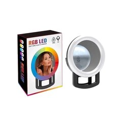 Rõngas LED-valgusti peegliga RGB-lamp telefonile hind ja info | Fotovalgustuse seadmed | kaup24.ee