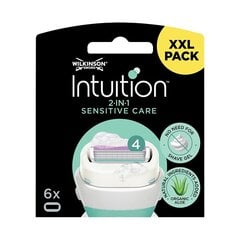 Wilkinson Sword Intuition Sensitiv e Care 6 tk varuotsad hind ja info | Raseerimisvahendid | kaup24.ee