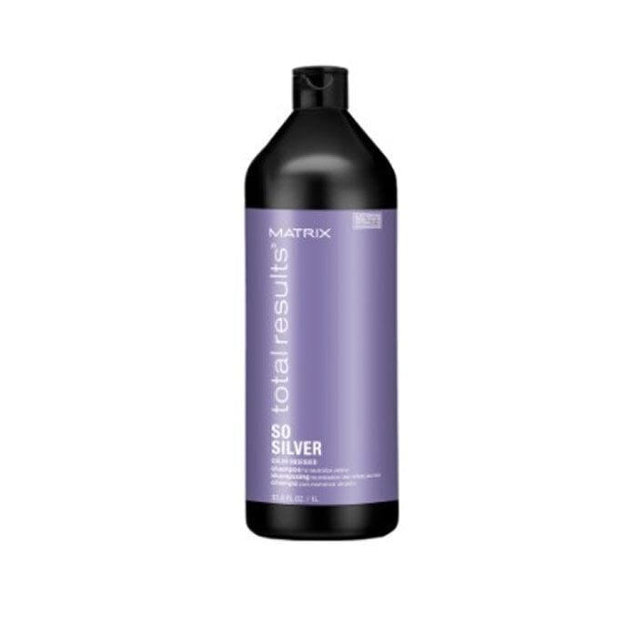 Kollast tooni neutraliseeriv šampoon heledatele juustele Matrix Total Results So Silver Color Obsessed 1000 ml цена и информация | Šampoonid | kaup24.ee