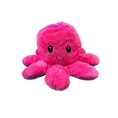 Suur kahepoolne kaheksajalg Tik Tok Octopus 27cm - roosa/lilla hind ja info | Pehmed mänguasjad | kaup24.ee