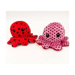 Plush kahepoolne kaheksajalg Tik Tok Octopus - roosa / punane hind ja info | Pehmed mänguasjad | kaup24.ee