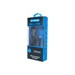 ATX Platinum Премиум Автомобильная зарядка 12 / 24V / 1A + Провод Micro USB Черная (Blue Blister) цена и информация | Зарядные устройства для телефонов | kaup24.ee